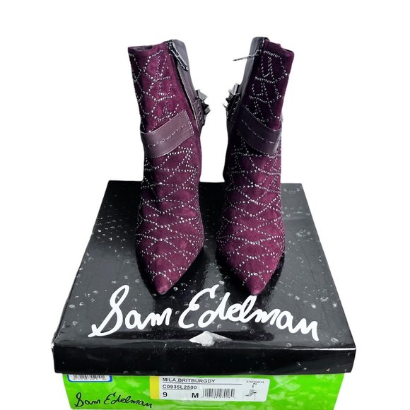 Sam Edelman MILA, BRITBURGDY Boots - Picture 2 of 6